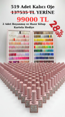 500 Renk Kalıcı Oje Serisi ( Kitap Kartela Hediye )