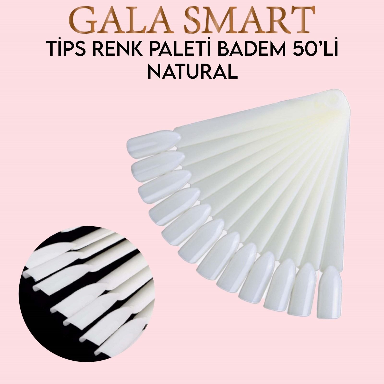 Tips Renk Paleti Badem 50 Li - Naturel Kartela TİPS RENK PALETİ 50 Lİ NATUREL