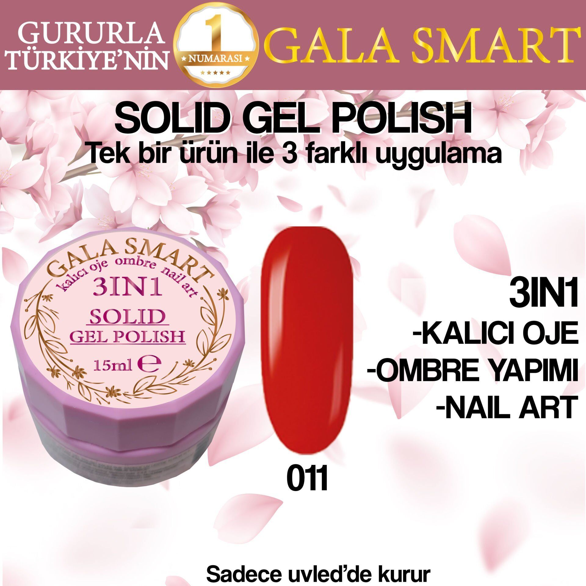 Gala Solıd Gel Polısh 15 Ml No 011