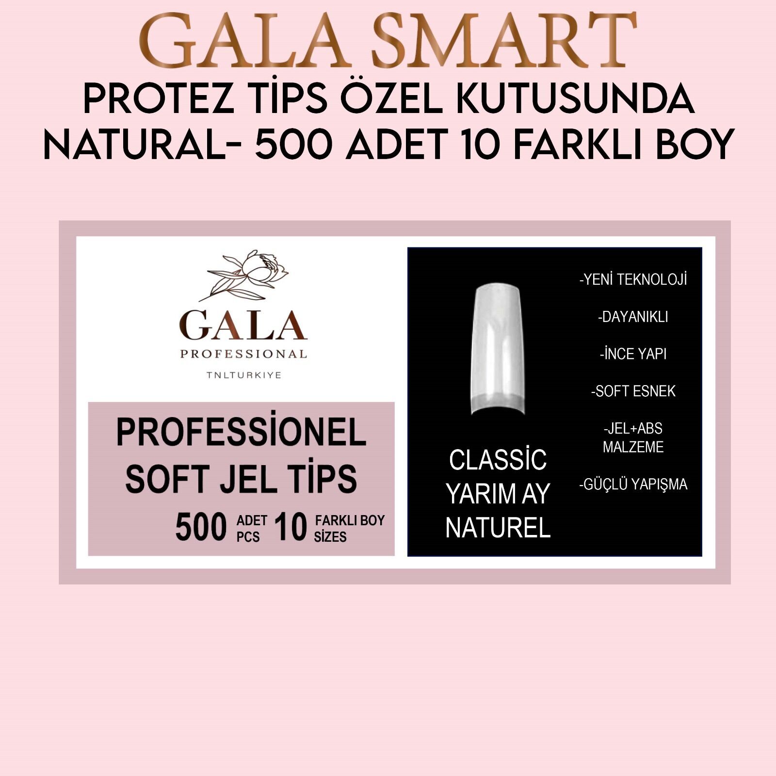 500'Lü Yarım Ay Tips Naturel