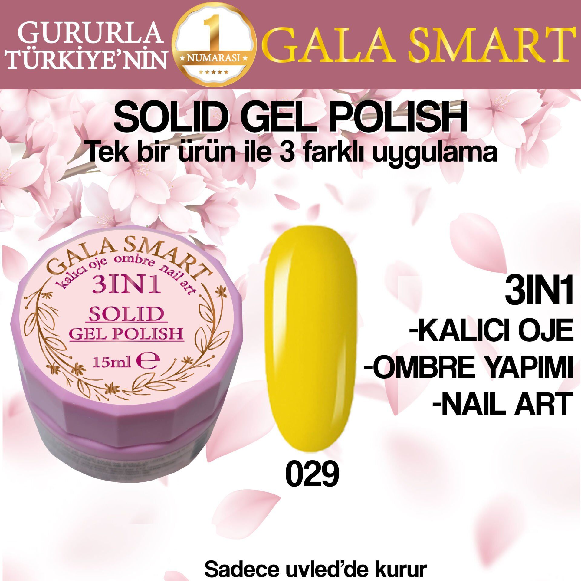 Gala Solıd Gel Polısh 15 Ml No 029