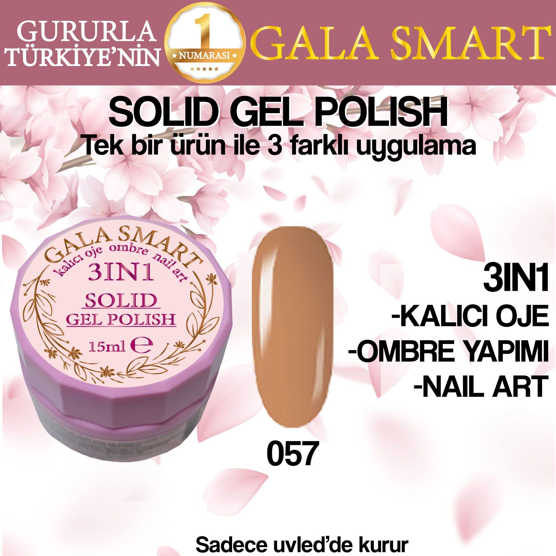 Gala Solıd Gel Polısh 15 Ml No 057