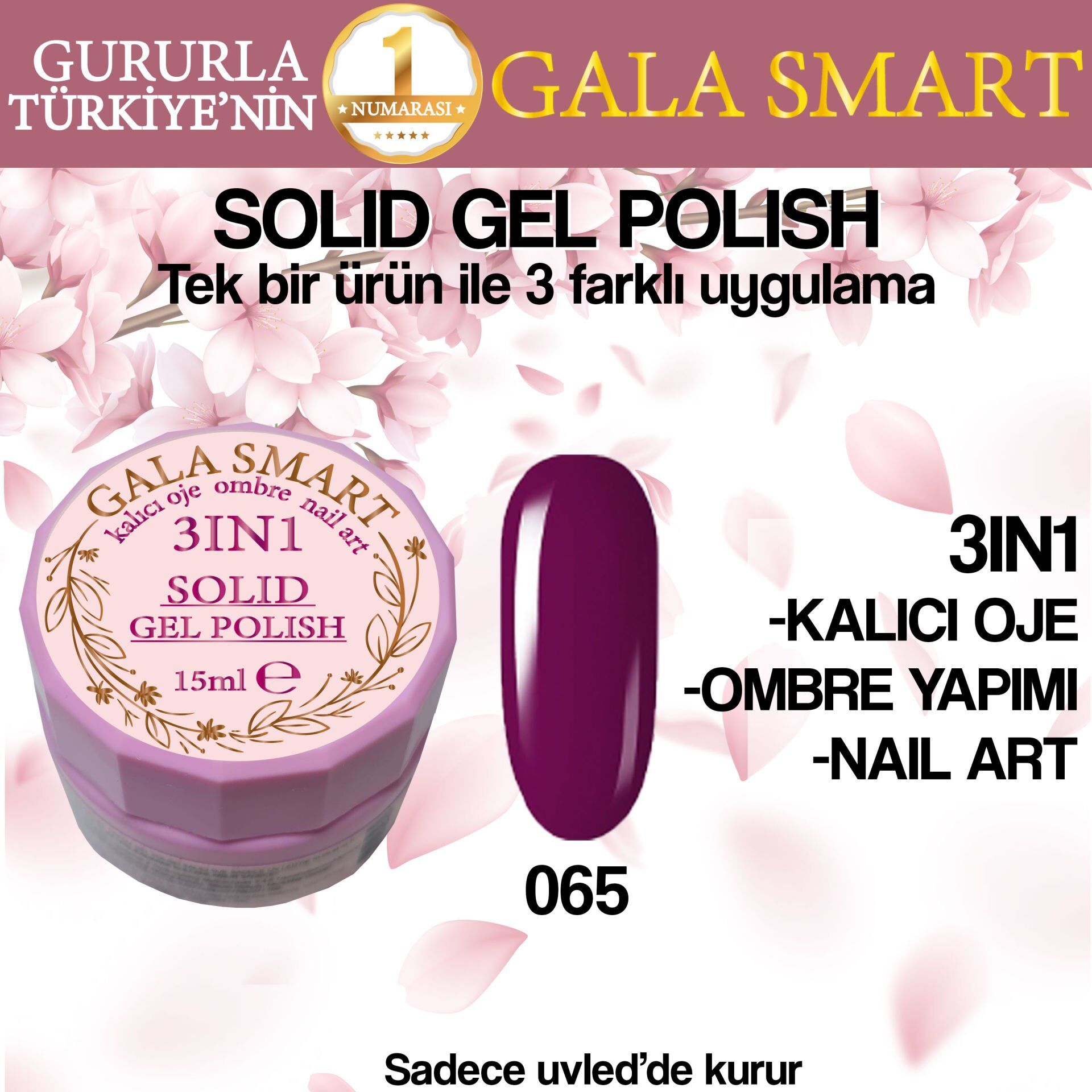 Gala Solıd Gel Polısh 15 Ml No 065