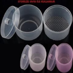 Mini Sterilize Yuvarlak Kutu - Şeffaf