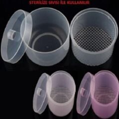 Mini Sterilize Yuvarlak Kutu - Şeffaf