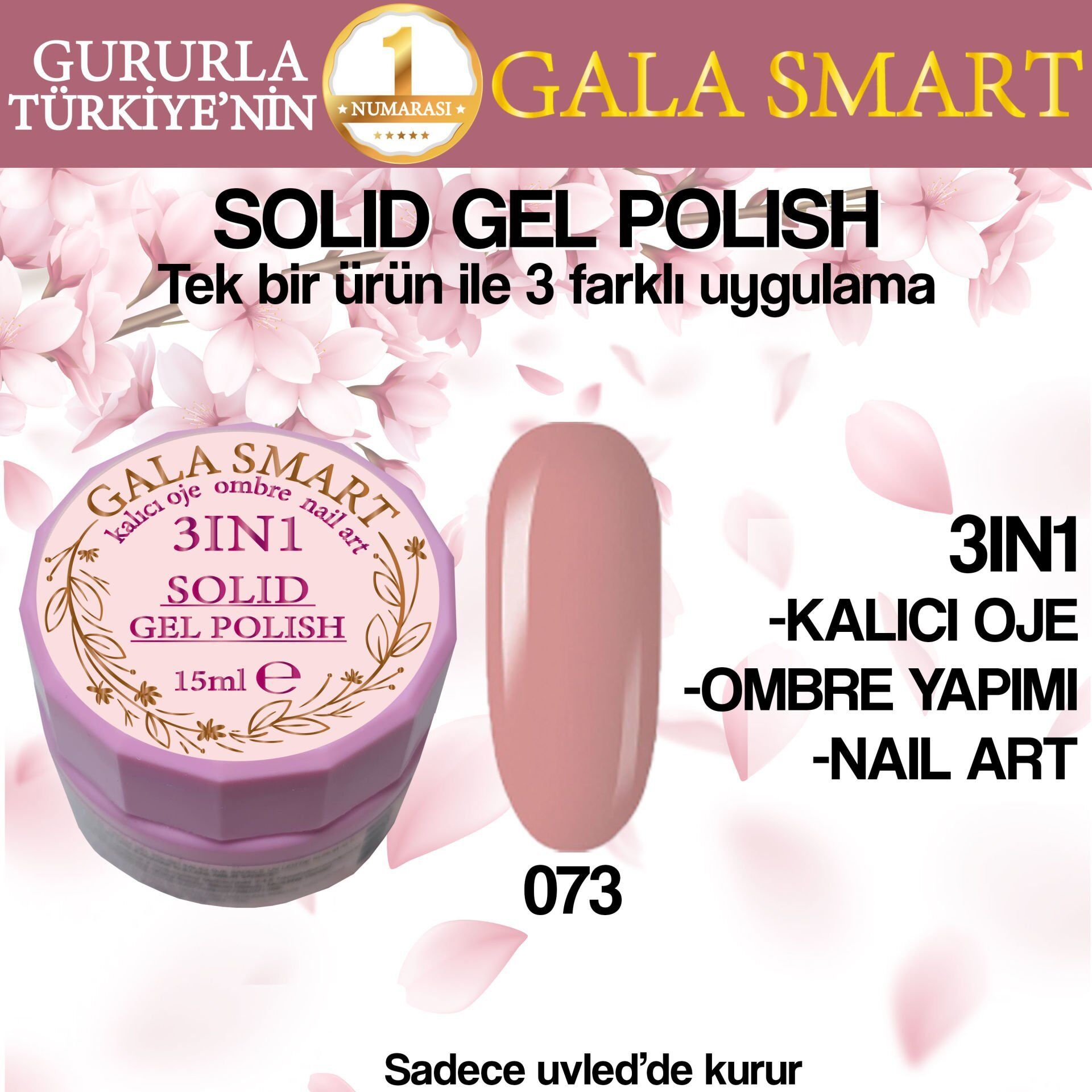 Gala Solıd Gel Polısh 15 Ml No 073