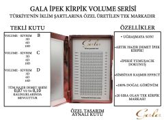 3D Hazır Demet İpek Kirpik 0.10 C Mix Boy Hacimli Kirpik