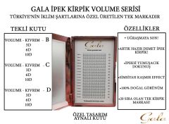 6D Hazır Demet İpek Kirpik - 0.10 D Mix Boy - Hacimli Kirpik