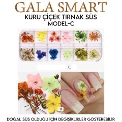 Kuru Çiçek Tırnak Süs - Model:C