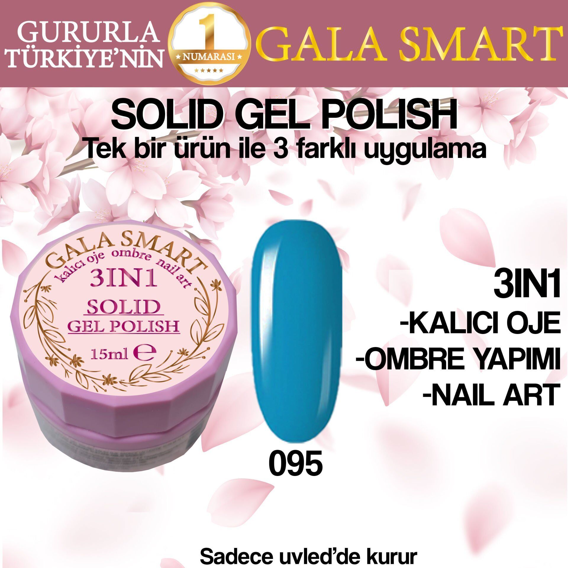 Gala  Solıd Gel Polısh 15 Ml No 095