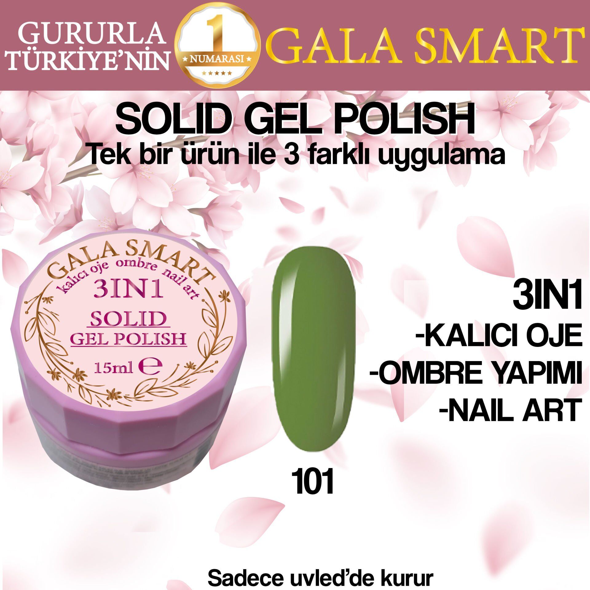 Gala Solıd Gel Polısh 15 Ml No 101