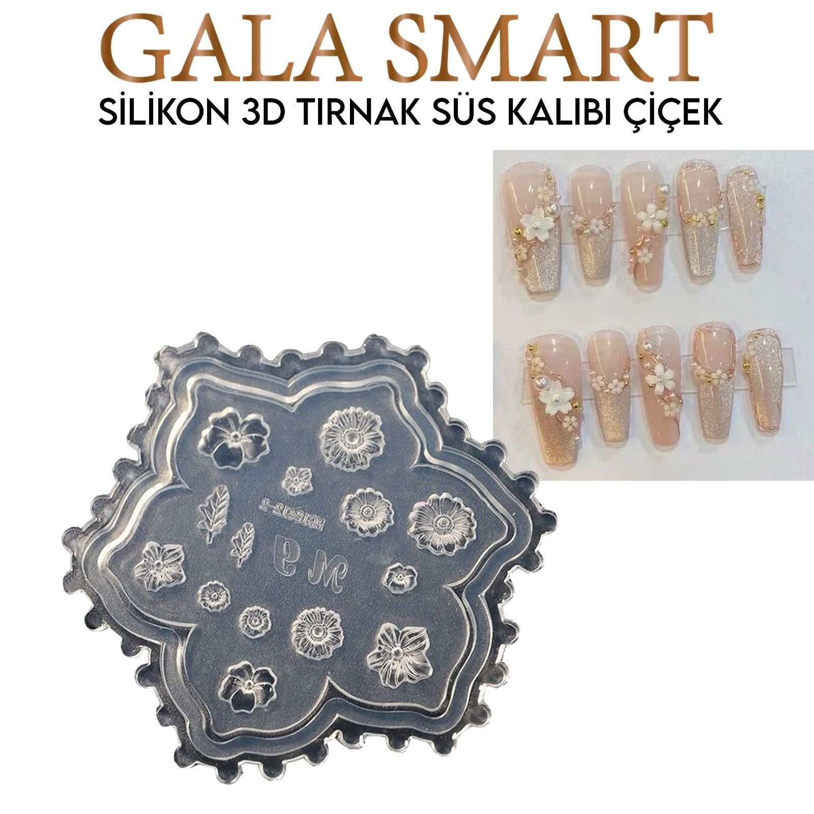 3D Silikon Kalıp - Çiçek Model