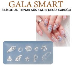 3D Silikon Kalıp - Deniz Kabuğu Model