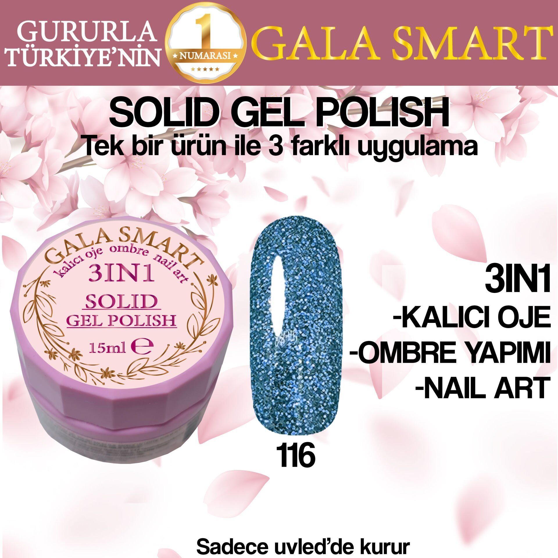 Gala Solıd Gel Polısh 15 Ml No 116