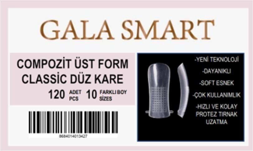 Üst Form Klasik Düz Kare -  120'Li Kutu