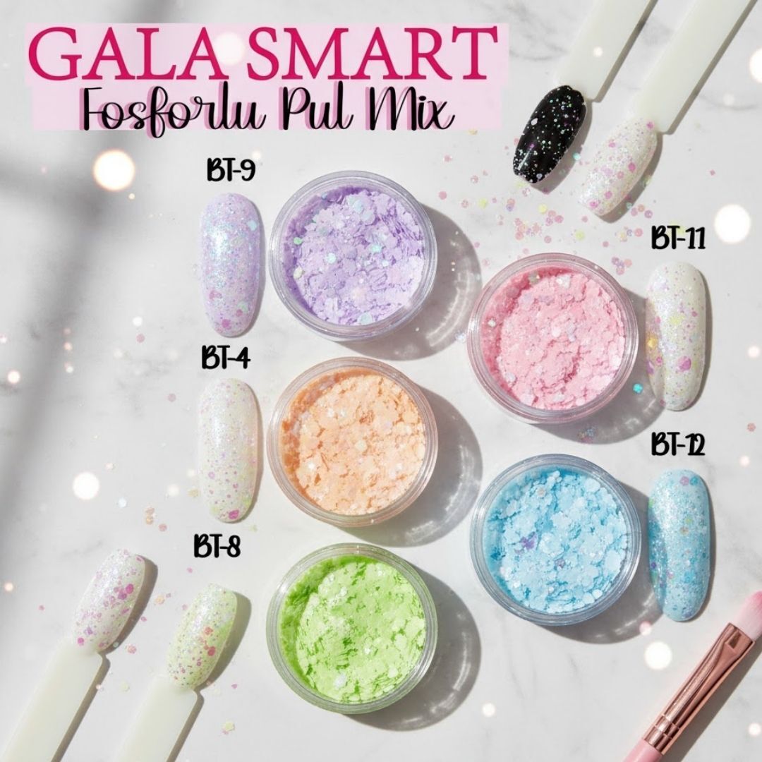 Fosforlu Pul Mix Set - 5 Li