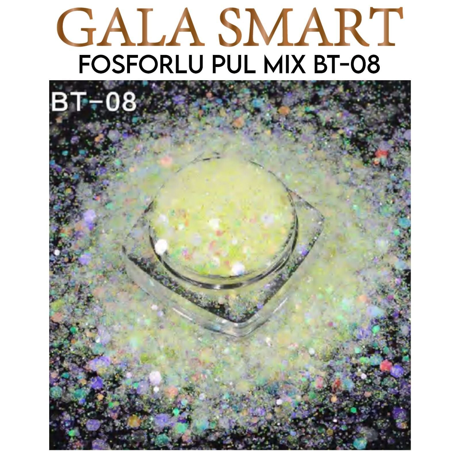 Fosforlu Pul Mix Süs - Bt-08