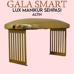 Manikür Sehpası Metal Ayaklı Özel Model - Altın Renk