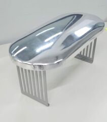 Manikür Sehpası Metal Ayaklı Özel Model - Gümüş Renk