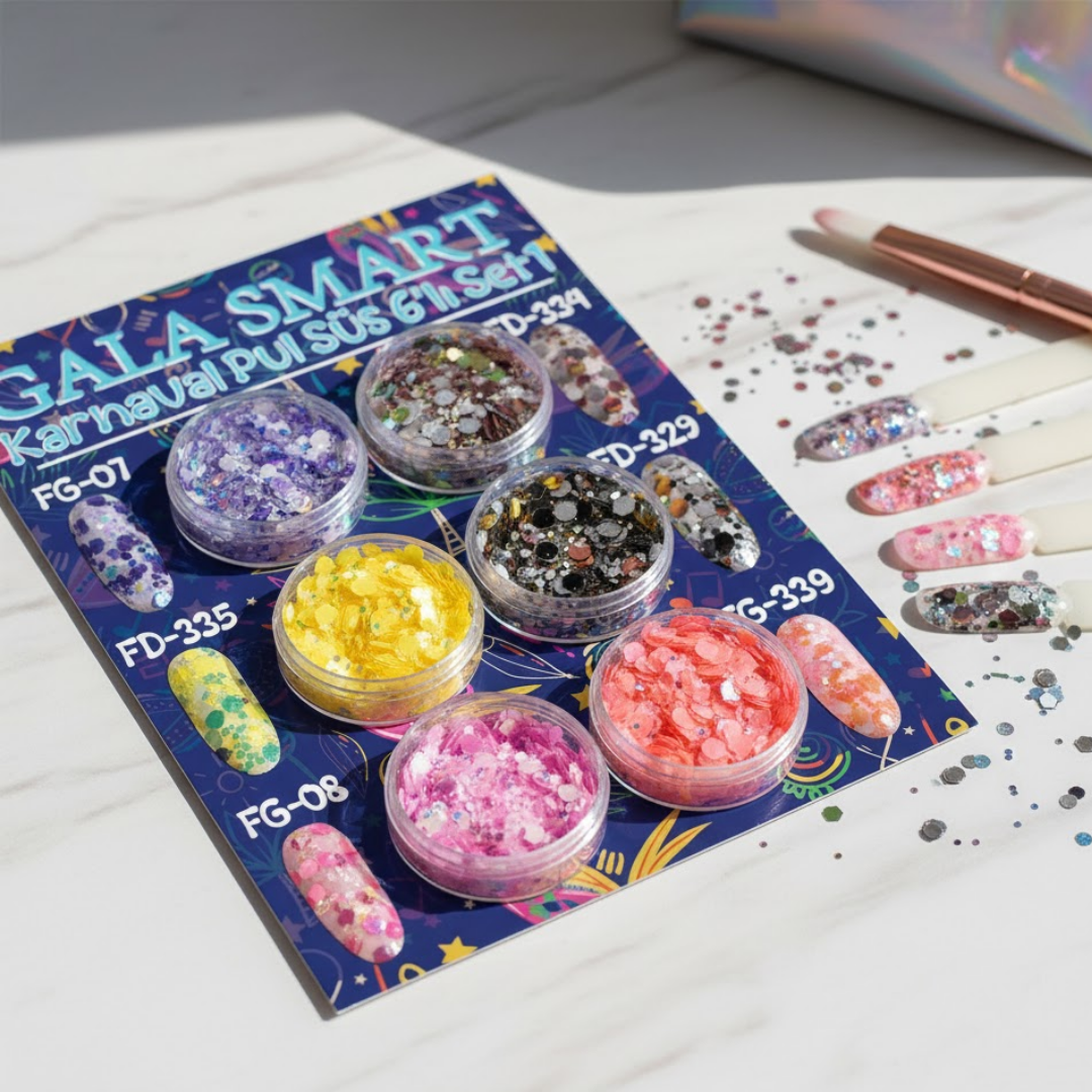 Karnaval Pul Süs 6 Lı Set-1