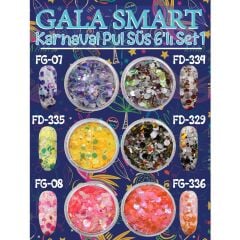 Karnaval Pul Süs 6 Lı Set-1