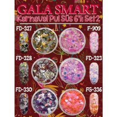 Karnaval Pul Süs 6 Lı Set-2