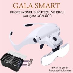 Büyüteçli Ve Işıklı Çalışma Gözlüğü