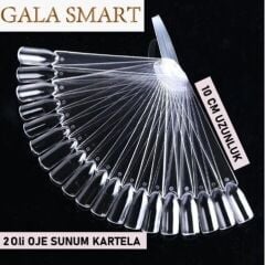 Oje Sunum Kartela - 20 Li Şeffaf
