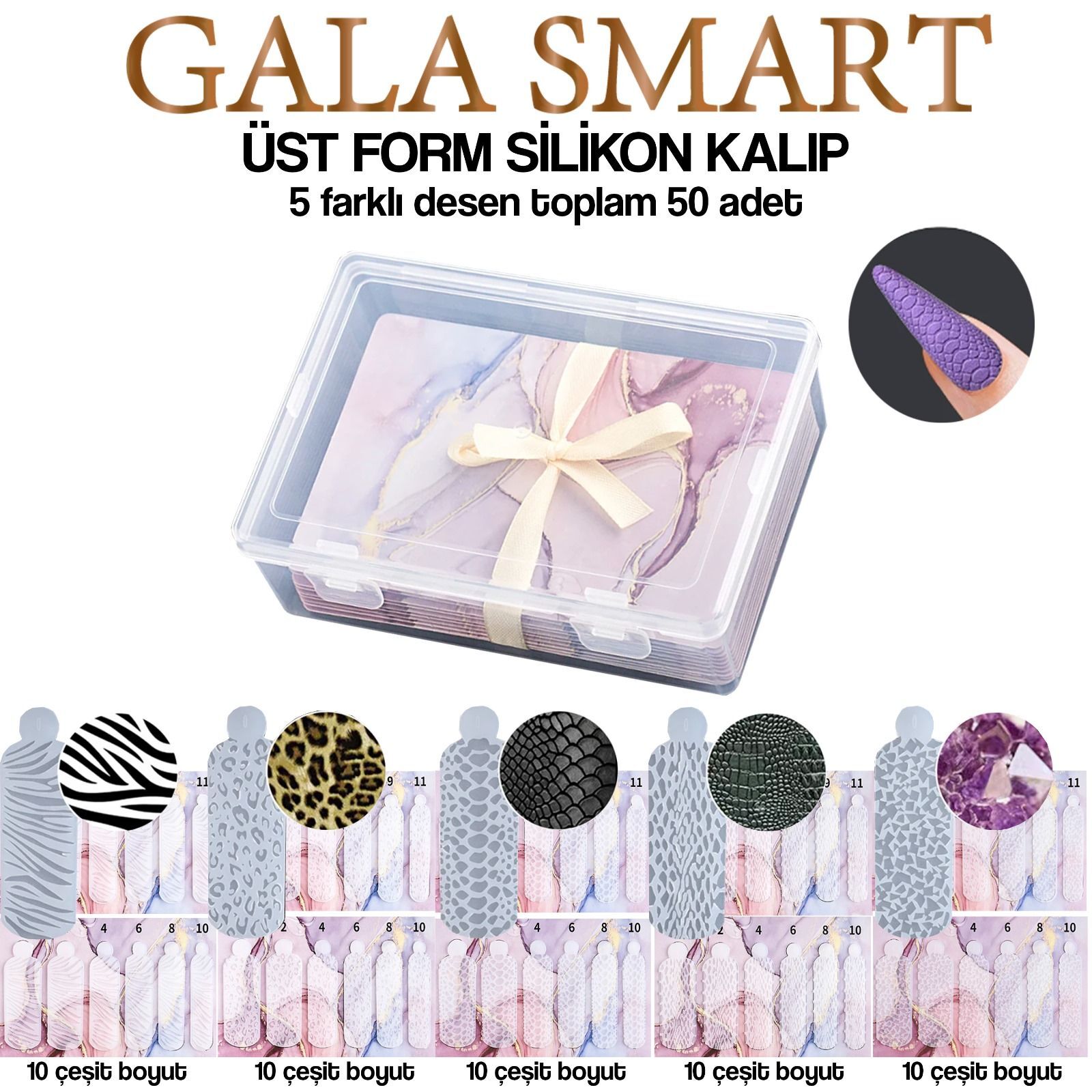 Üst Form Silikon Kalıp - 50'Li Kutu