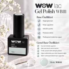 WB 111 WowLac 10ml Renkli Base Color Base Cout Sütlü Açık Mint