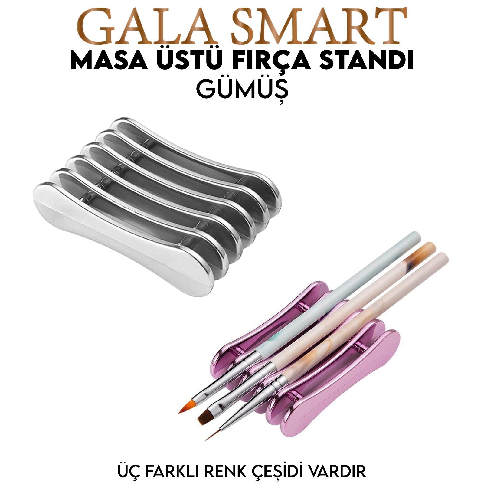 Fırça Stand- Gümüş
