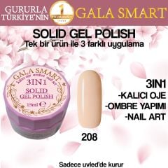 Gala Solıd Gel Polısh 15 Ml No 208