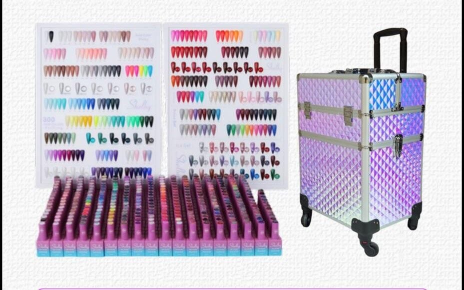 Shelby 300 Renk Kalıcı Oje Seti 10 ml | Profesyonel Cip Taşıma Valizi