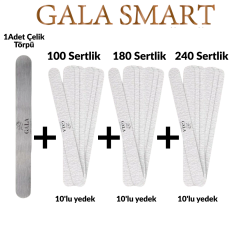 Düz Çelik Başlık Kağıt Törpü + 30 Yedek