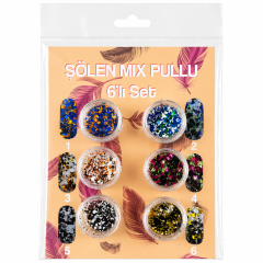 Şölen Mix Pullu 6 Lı Set