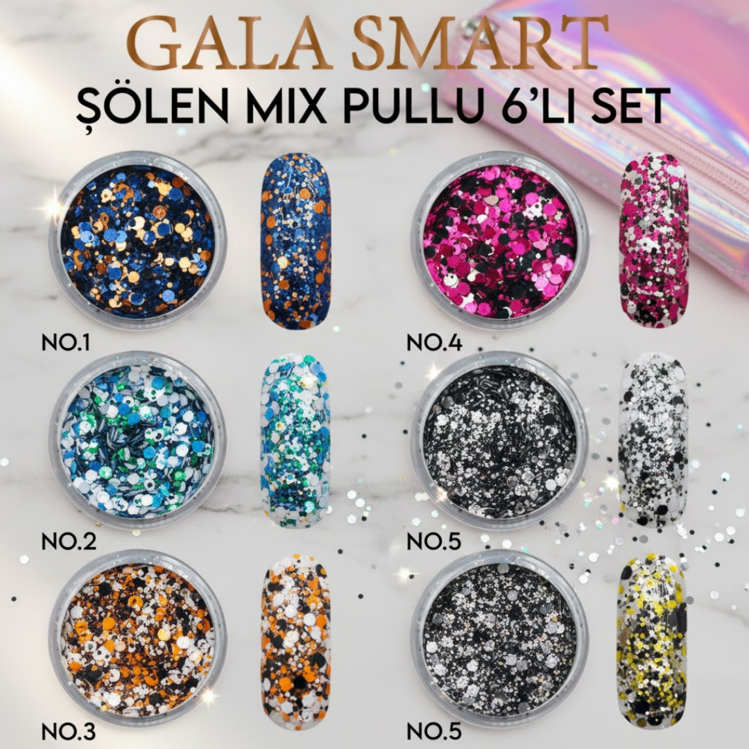 Şölen Mix Pullu 6 Lı Set