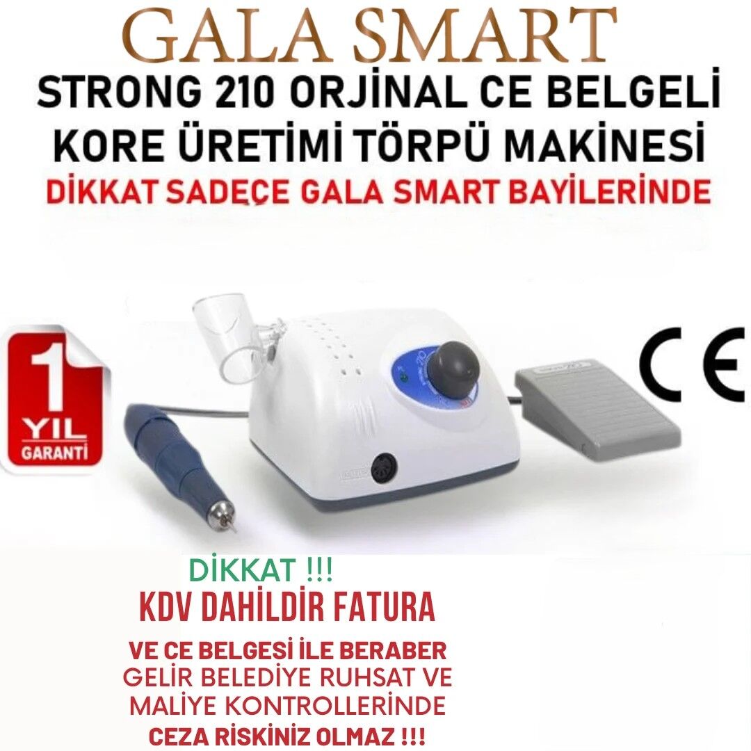 Strong 210 - Orjinal Kore - Ce Belgeli - Tırnak Törpü Makinası