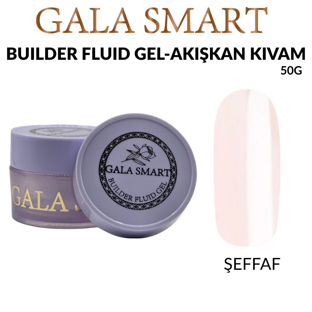 Gala Smart - Builder Fluid Gel 50 G - Clear (Şeffaf)