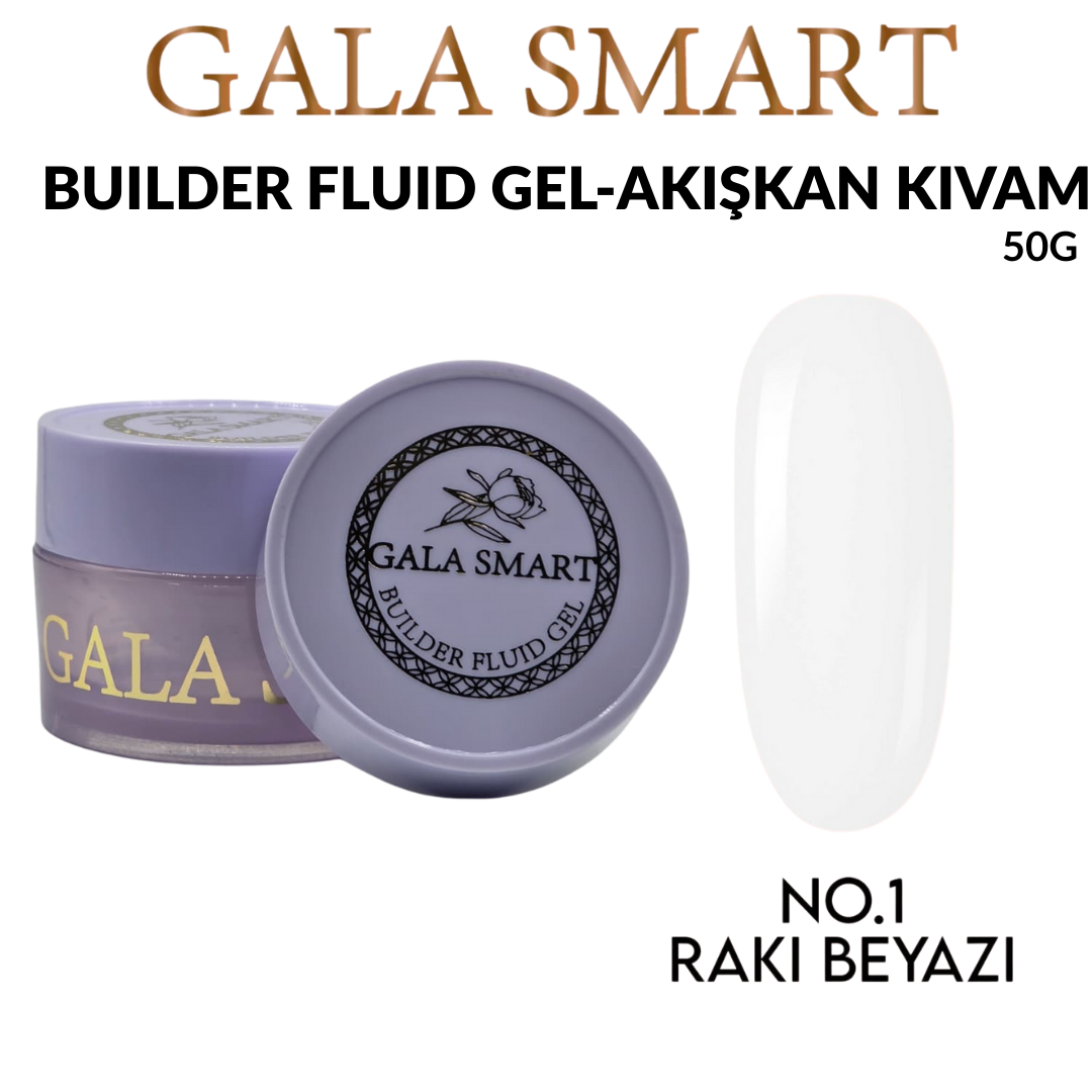 Gala Smart - Builder Fluid Gel 50 G - No:1 Rakı Beyazı