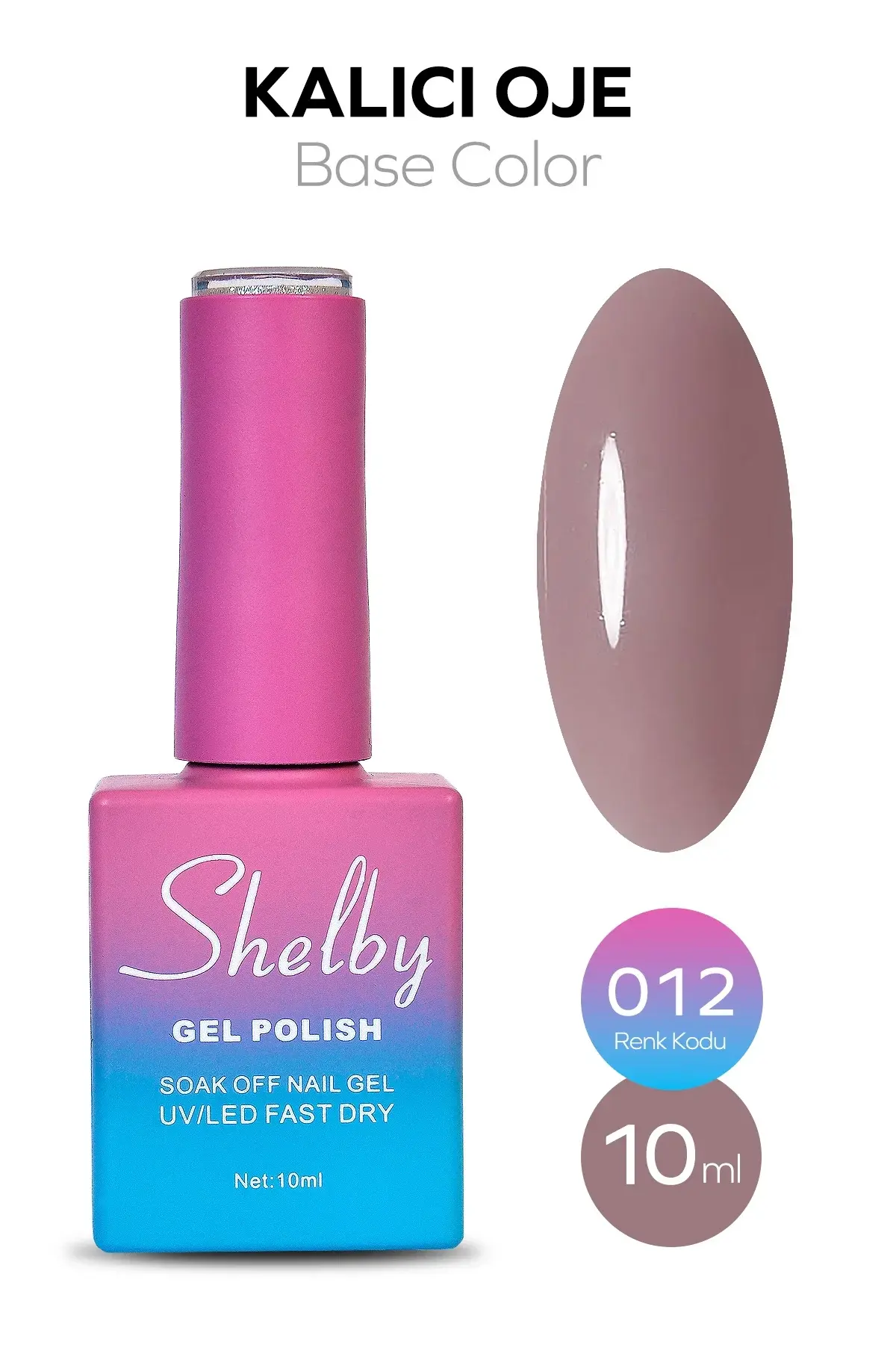 Shelby 10 Ml. A012 Nude Renk Kalıcı Oje