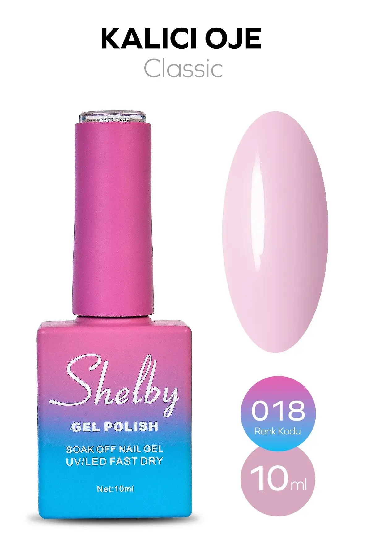 Shelby 10 Ml. A018 Kalıcı Oje