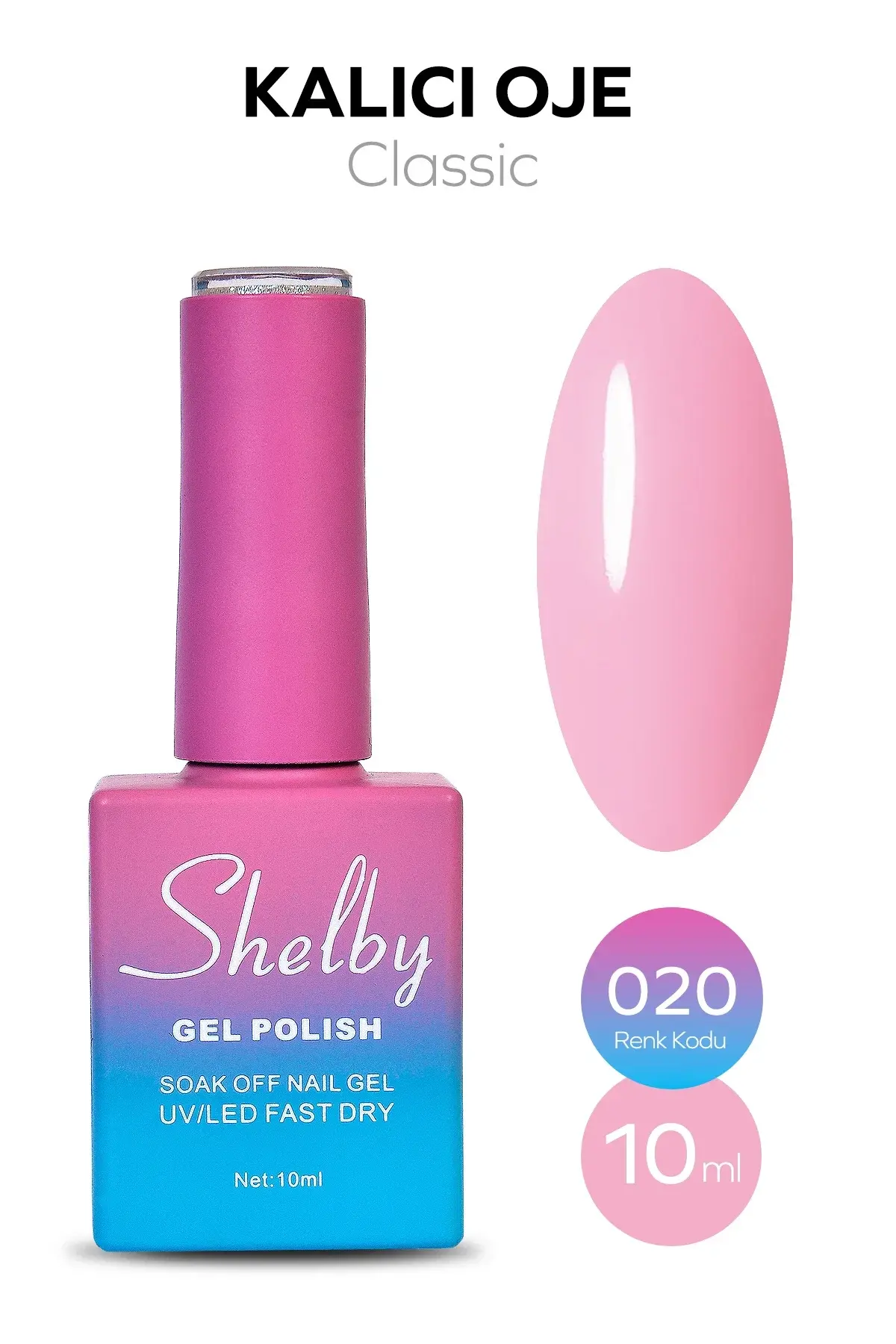 Shelby 10 Ml. A020 Kalıcı Oje
