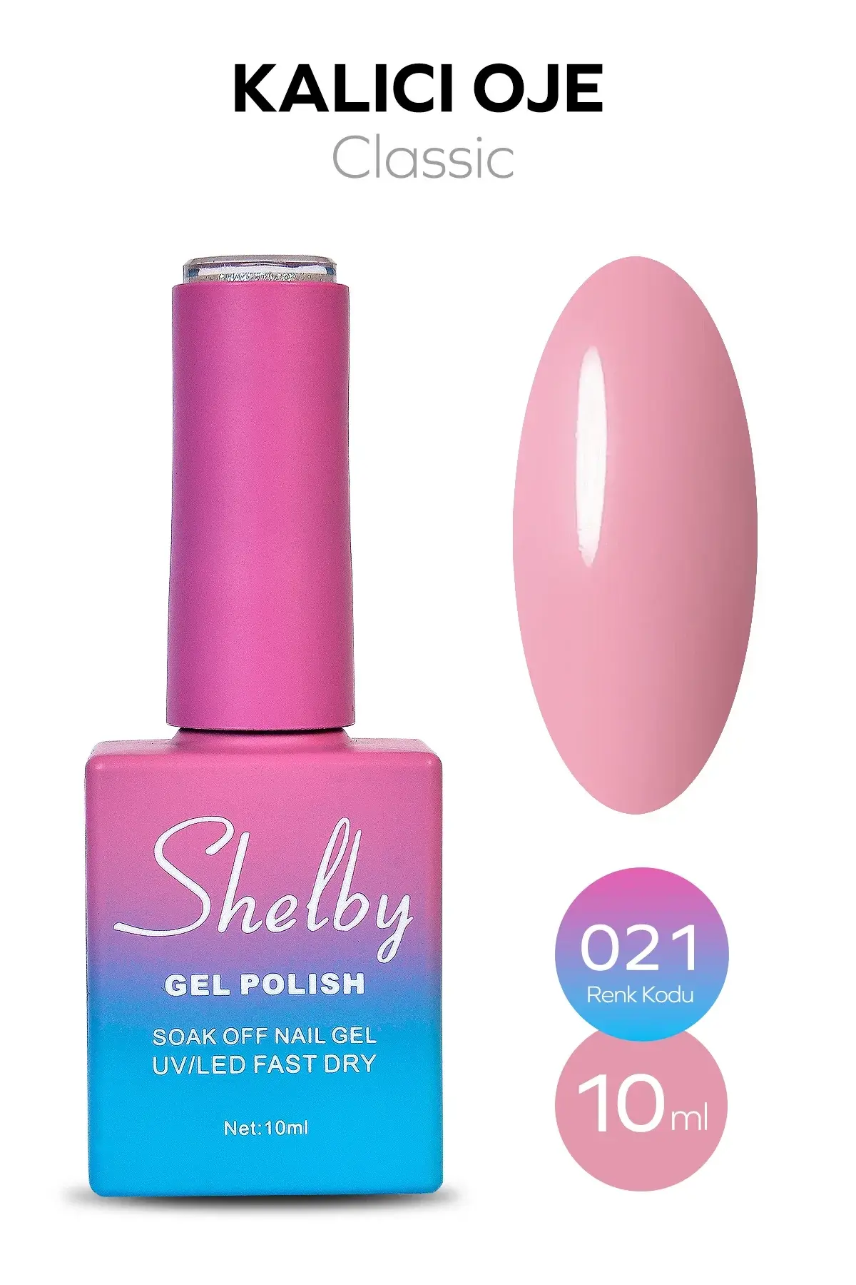 Shelby 10 Ml. A021 Kalıcı Oje
