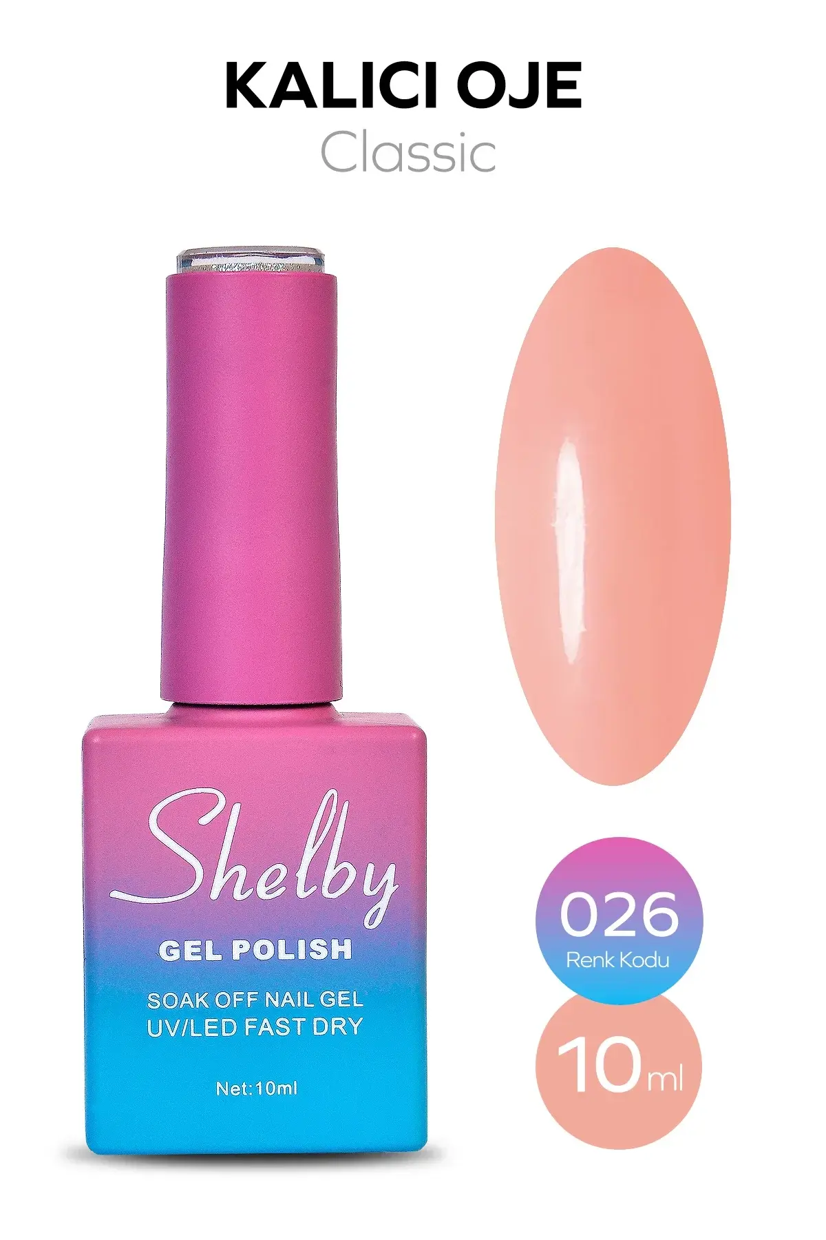 Shelby 10 Ml. A026 Kalıcı Oje