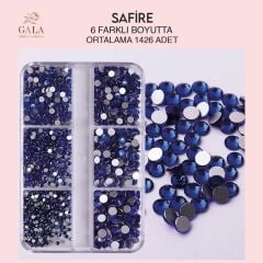 Crystal Taş Safire 6 Farklı Boyut