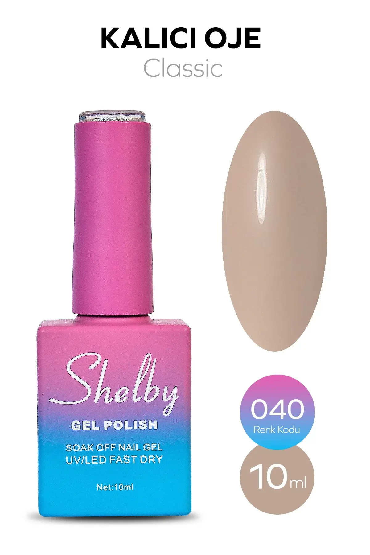 Shelby 10 Ml. A040 Kalıcı Oje