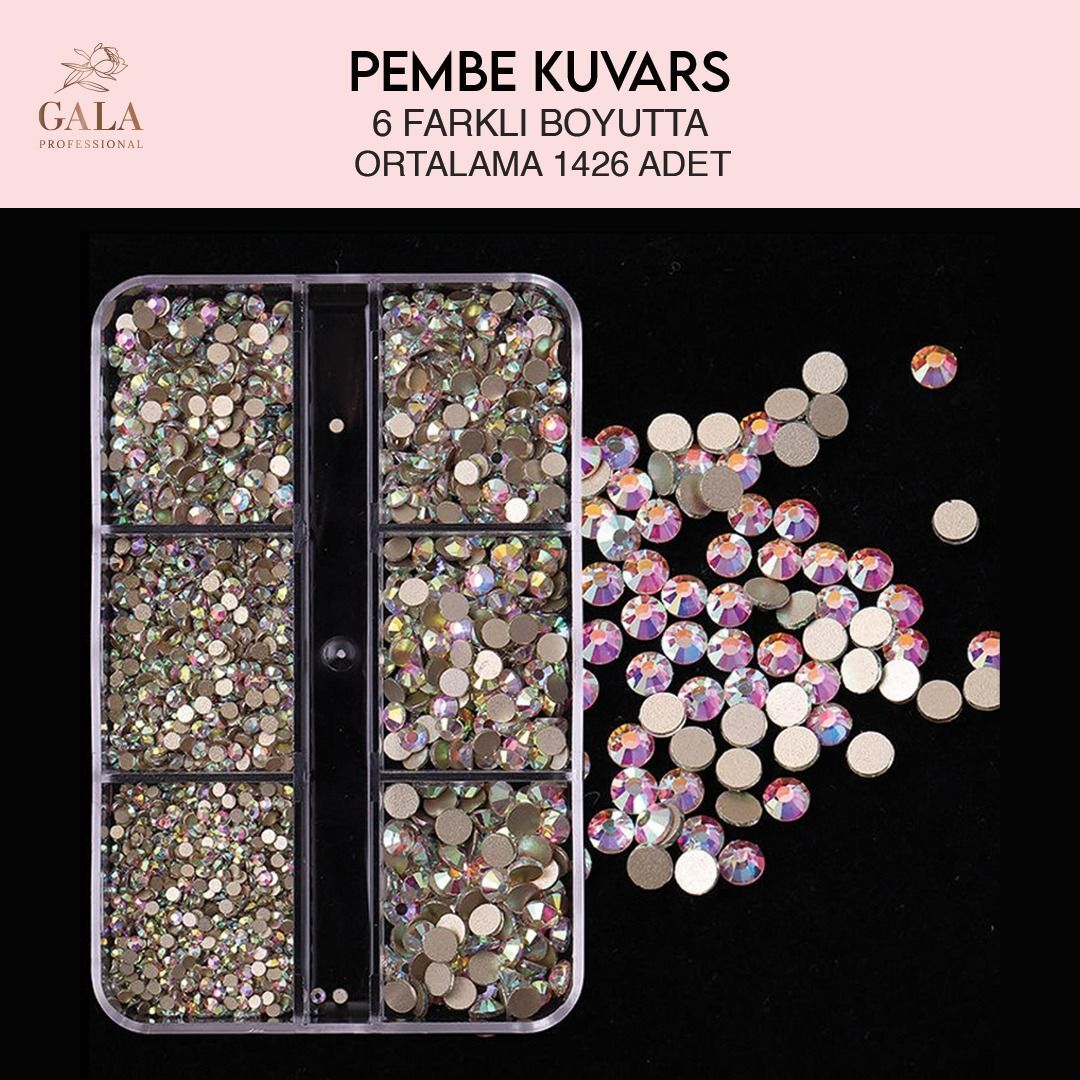 Crystal Taş Pembe Kuvars 6 Farklı Boyut