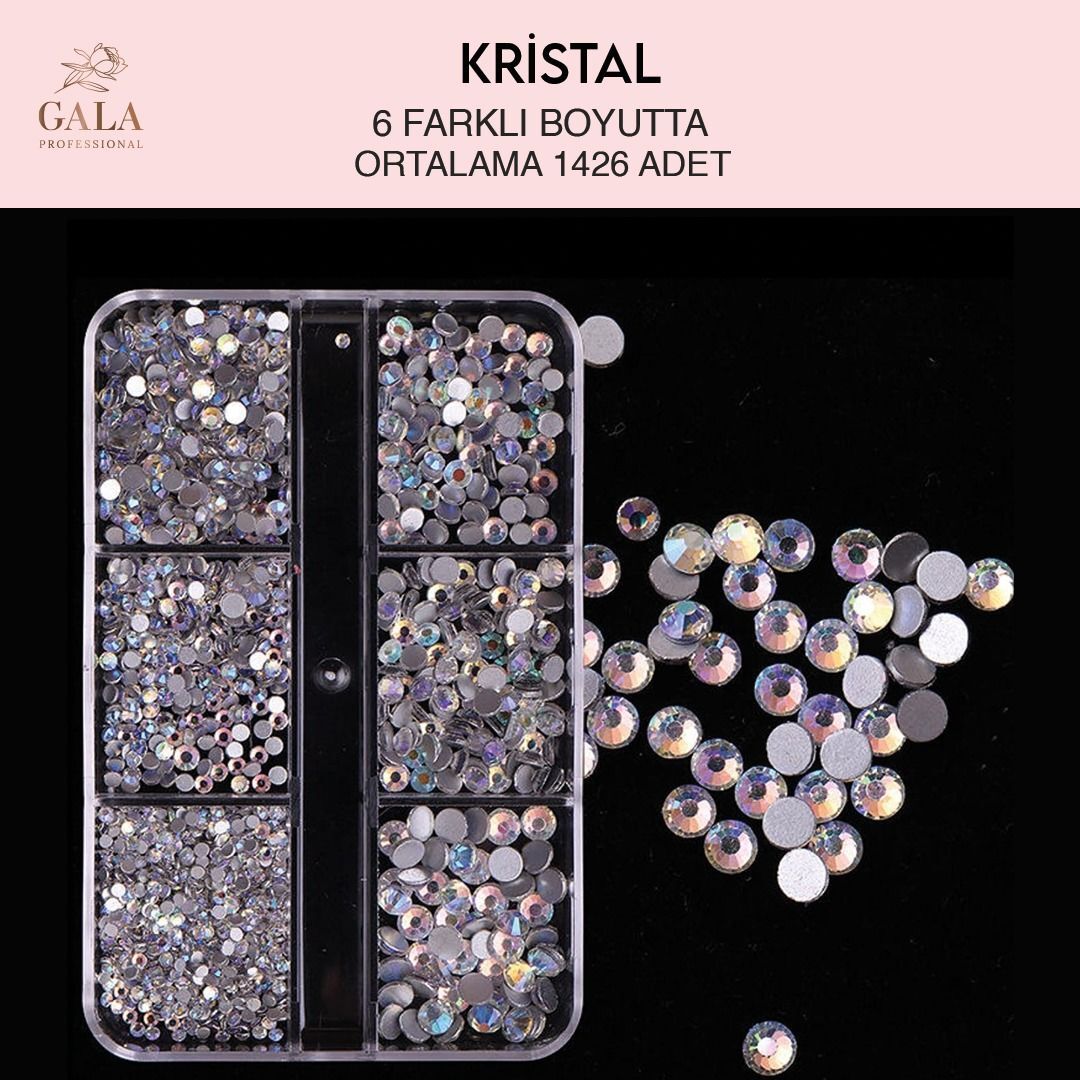 Crystal Taş Kristal 6 Farklı Boyut