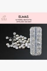 Crystal Taş 12 Li Elmas - 12 Farklı Boyutta
