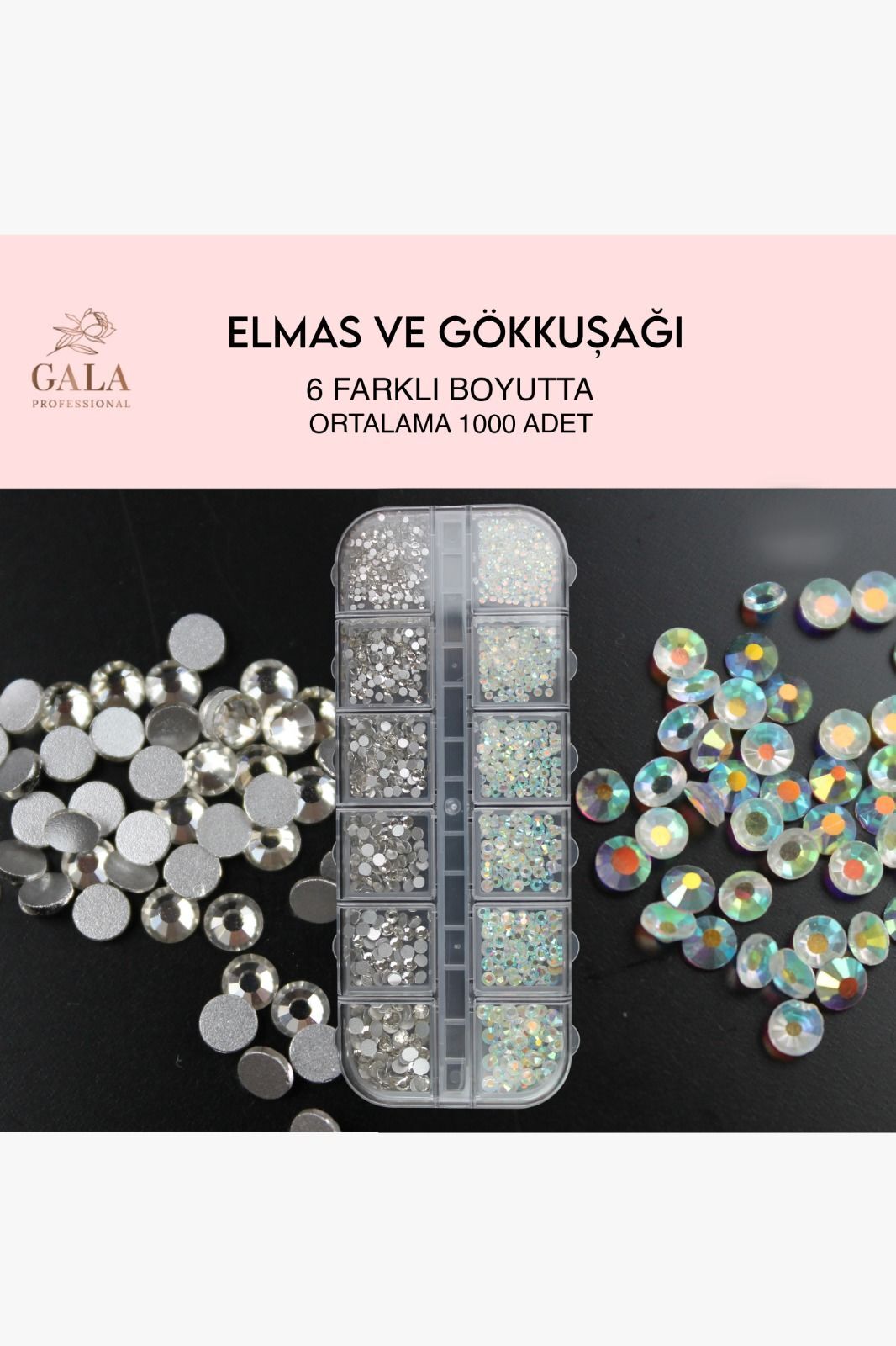 Crystal Taş 12 Li - Elmas Ve Gökkuşağı